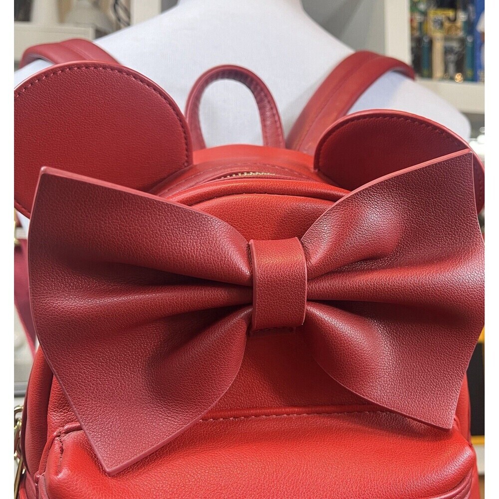 Loungefly Disney Minnie Mouse Red Ears Mini Backpack - Picture 3 of 10